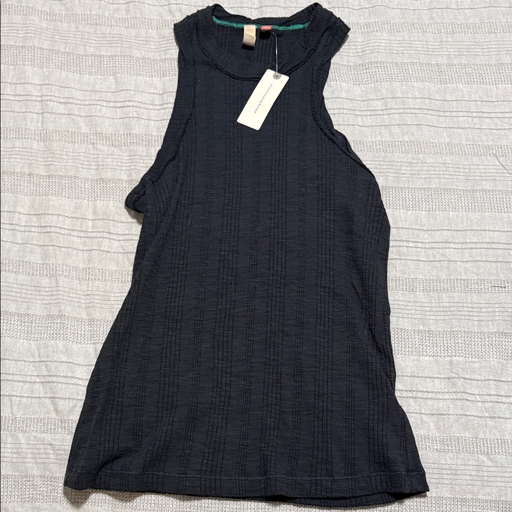 Anthropologie Dark Sleeveless Muscle Tee